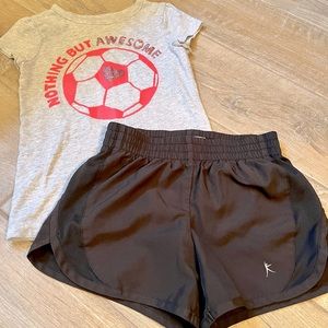 Girls soccer athletic wear